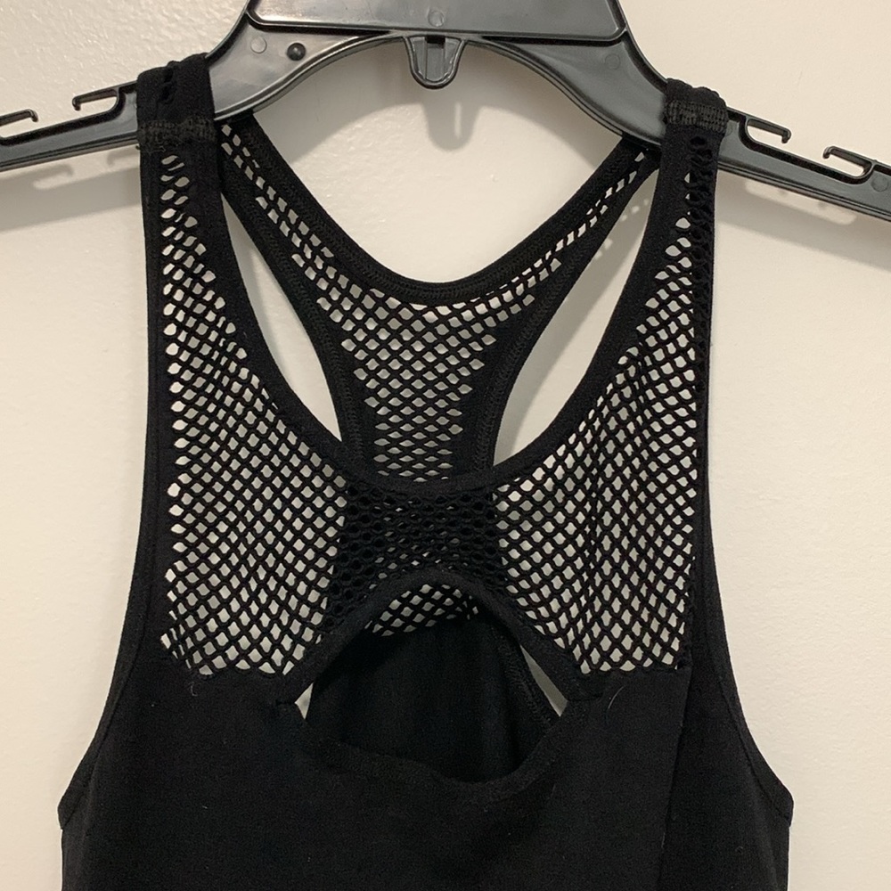 NWOT FP Movement Black Mesh Jumpsuit Onesie Catsuit - Picture 7 of 10
